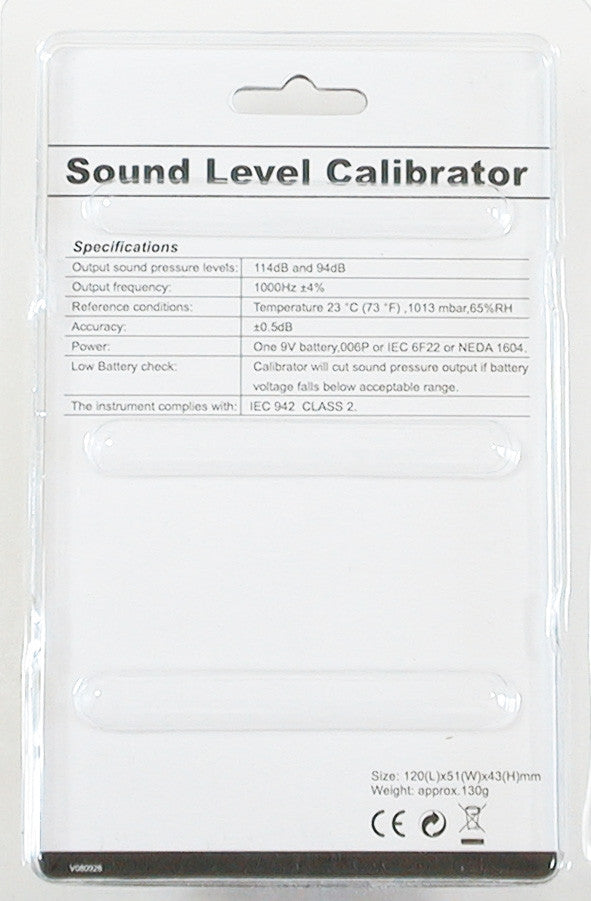 CEM SC-05 Industrial Sound Level Meter Calibrator 94 & 114 dB IEC 942 ...