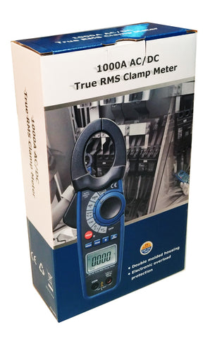 CEM DT-3347 1000 Amp Clamp-on AC/DC Current Voltage Capacitance Frequency Resistance Temperature Meter True RMS