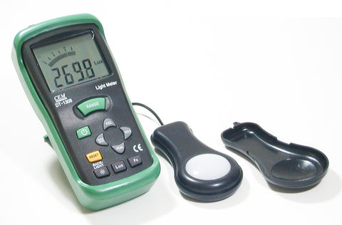 CEM DT-1308 Deluxe 400K Lux Digital 4-digit LCD Light Meter Lux-fc foot-candle Luxmeter