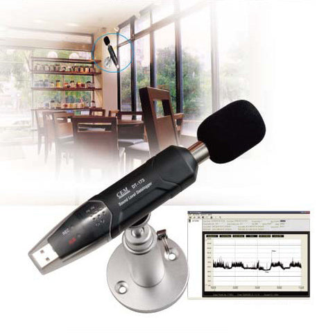 CEM DT-173 High Accuracy Digital Sound Noise Level Data Logger Datalogger with USB Interface