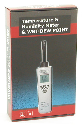 DT-321S Digital Humidity Temperature Dewpoint Wet Bulb Meter 4-digit LCD NEW!!