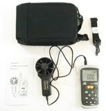 CEM DT-619 Digital CFM CMM Thermometer Anemometer Vane Wind Velocity Air Flow Meter